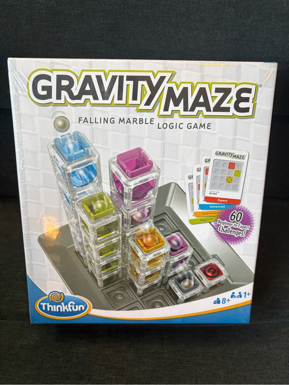Think! Gravity Maze Logic Game - Blue, Pink, Yellow, Purple